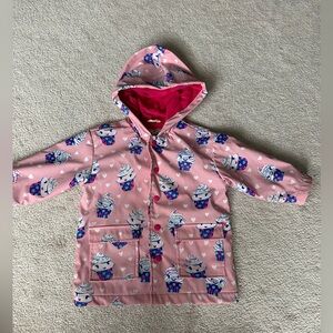 Hatley Pink Cupcake Print Kids Raincoat